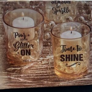 Gold Candle Holders - Set of 3